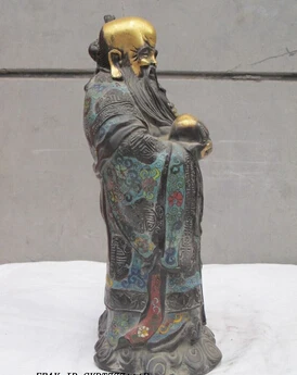 Бесплатная доставка 005072 13 &quotКитайская перегородчатая бронзовая Бог долголетка