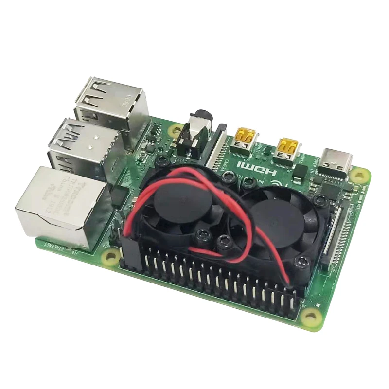 Raspberry Pi 4 Модель B двойной вентилятор охлаждения RPI 4 двойной кулер комплект также поддерживает Raspberry Pi 3 Model B/B