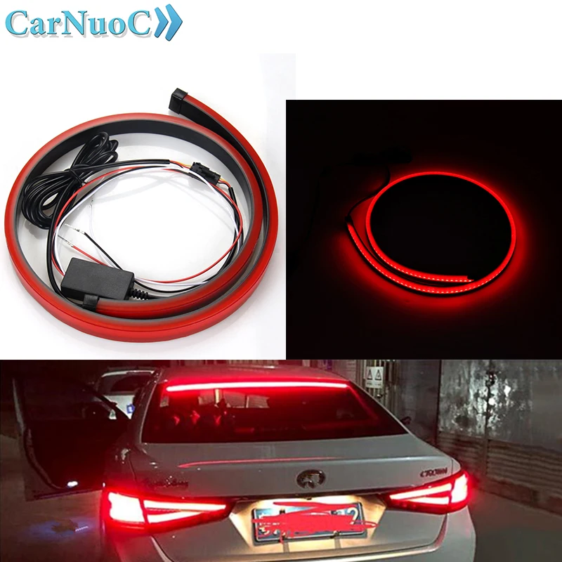 12v светодиодный красный авто третий стоп-сигналы противотуманные Стоп задний