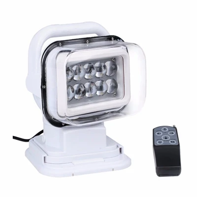 Tall White Yait IP67 10-30 в светодиодный поисковый светильник с дистанционным управлением 7 дюймов 50 Вт точечный светодиодный светильник для работы грузовик SUV лодка морской светильник с дистанционным управлением - Цвет: Tall White
