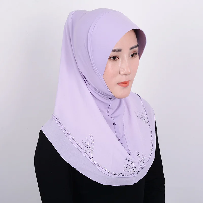 Бесплатная доставка роскошный хиджаб из бисера хлопок 110*110 см квадратная