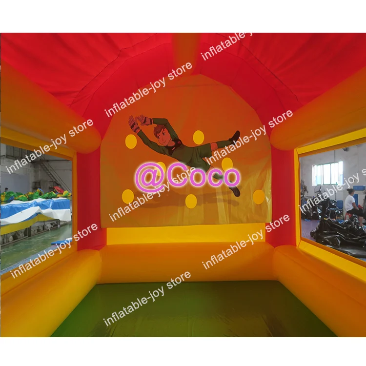 Бесплатная доставка по воздуху до двери портативная надувная футбольная Цель 5x4x4