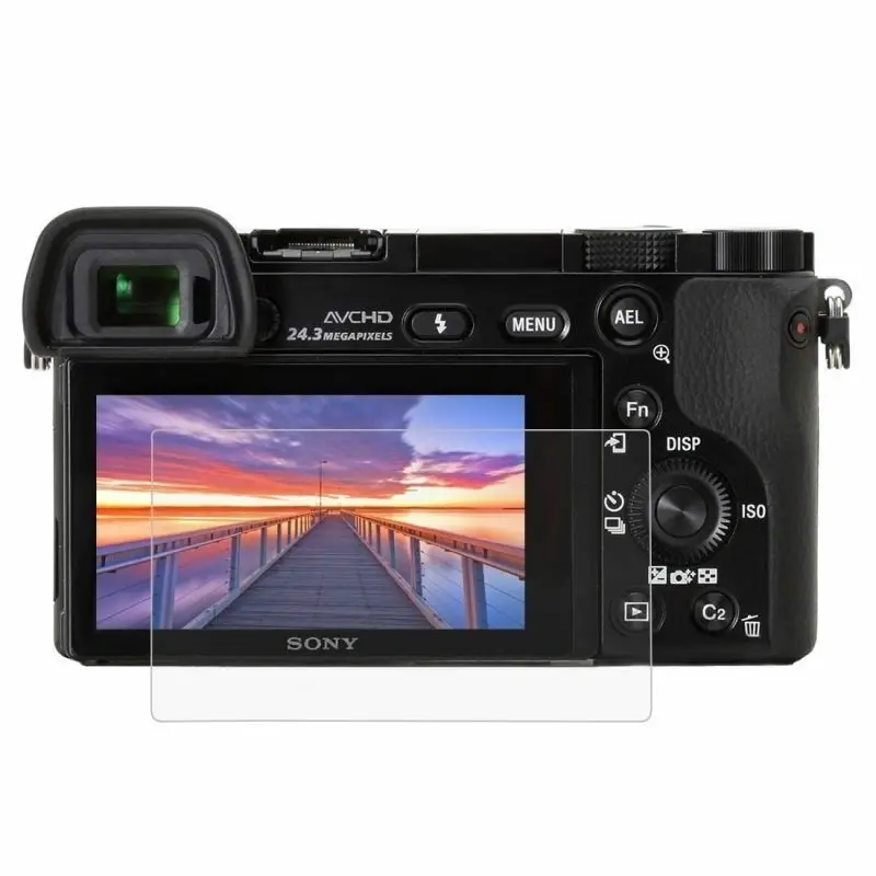 

Закаленное защитное стекло 2.5D 9H для камер Sony Alpha A6000/ A6300/ A6500