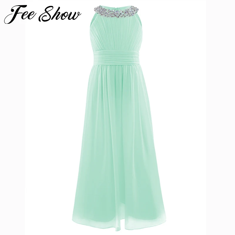 Бальное платье с цветочной вышивкой для девочек-подростков | Детская одежда и