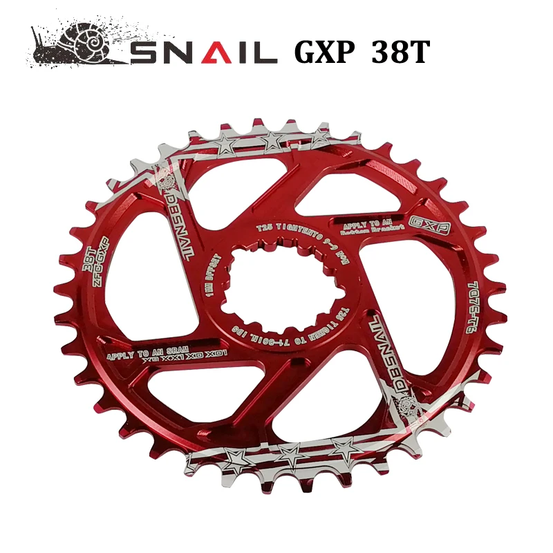 SNAIL GXP 7075 MTB bike шатунная пластина 38T узкий широкоугольный поднос Запчасти для