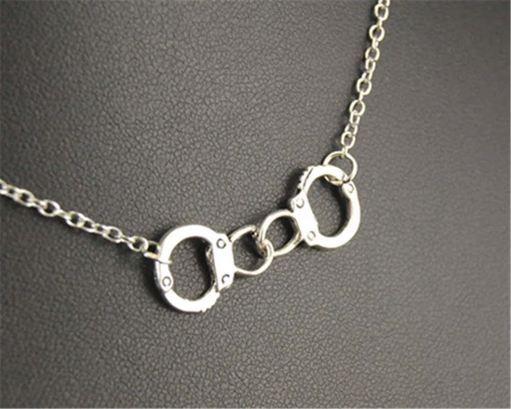 1 шт. Тибетский серебристый цвет подвеска наручники ожерелье унисекс аксессуары