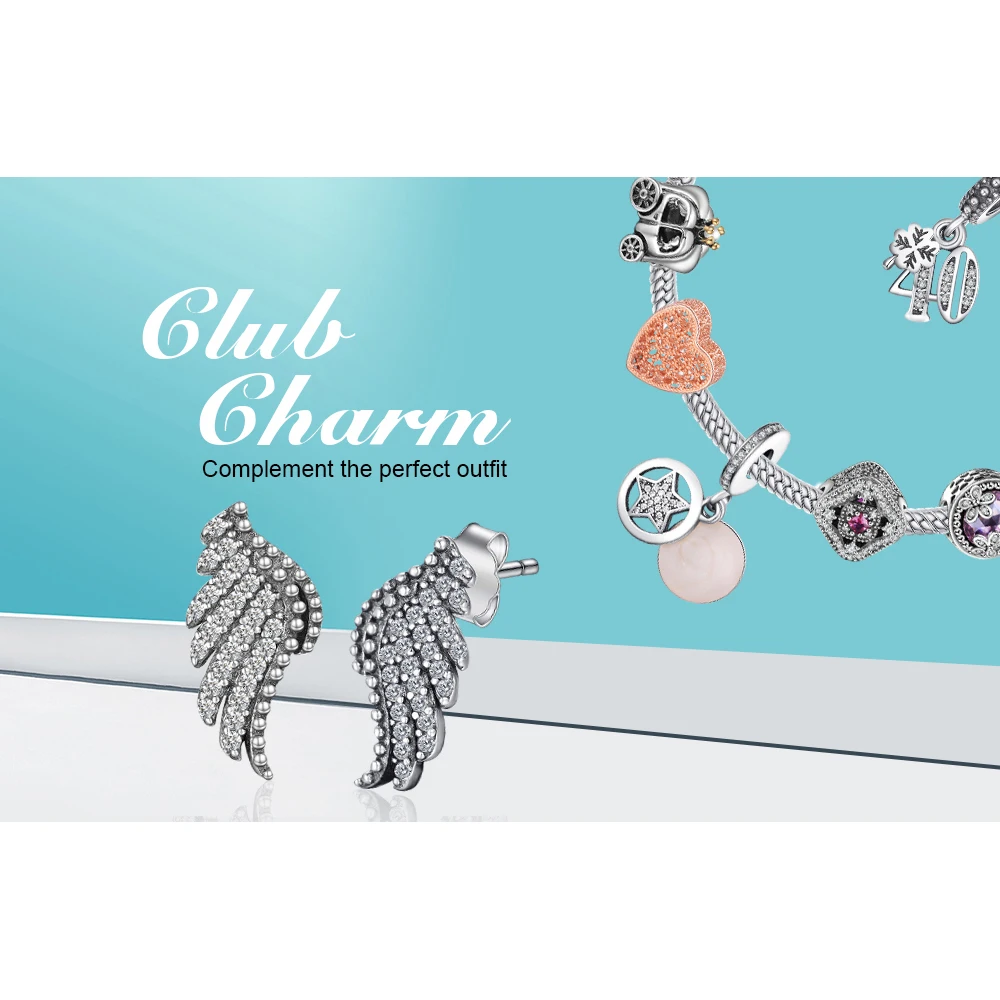 Женские корейские серьги-гвоздики JewelryPalace серьги из стерлингового серебра 925