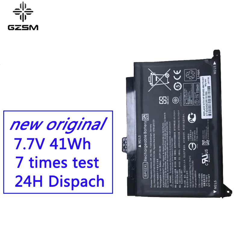 GZSM Аккумулятор для ноутбука BP02XL для hp 15-AU 15-AU010WM Аккумулятор для ноутбука 15-AU018 15-AU136TX HSTNN-LB7H HSTNN-UB7B Аккумулятор для ноутбука