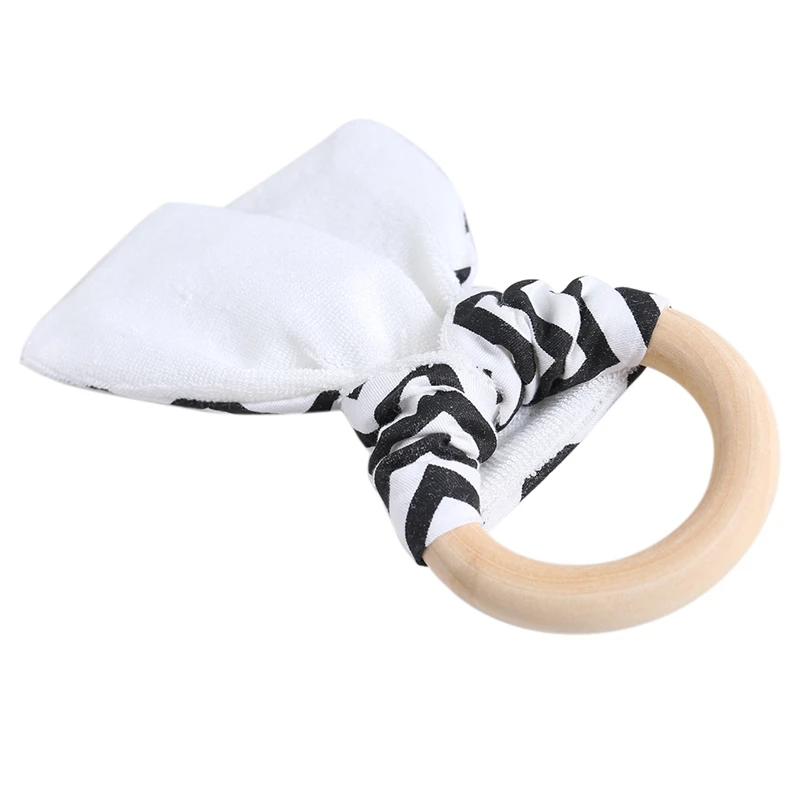 

New Arrival 1Set Kids Baby Unisex Feeding Saliva Towel Dribble Triangle Bandana Bibs Teether Ring Baby Toy Gift