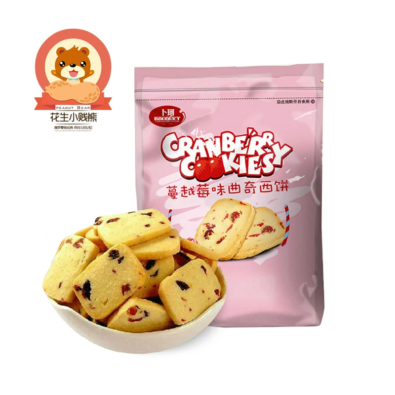 Бу Ke Клюквы печенье 200 г импорт материал ручной торты кондитерские досуг закуски |
