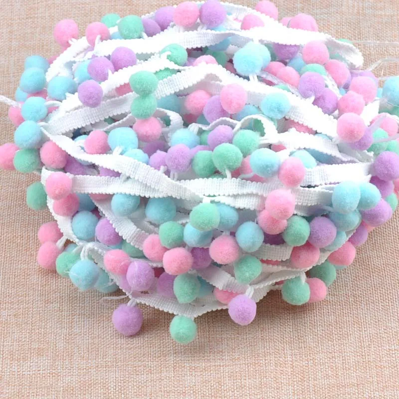 2 12 дизайн 15 мм Помпон Мяч планки ленты DIY Швейные аксессуары кружева украшения 2 Ярд/лот DIY CP1542 - Цвет: 2