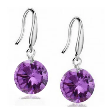 AAA crystal earrings 925 string silver drop Good Quality Best Gift Free Shiping | Украшения и аксессуары