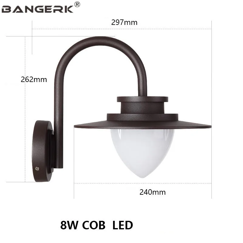 Скандинавский уличный светодиодный настенный светильник современные