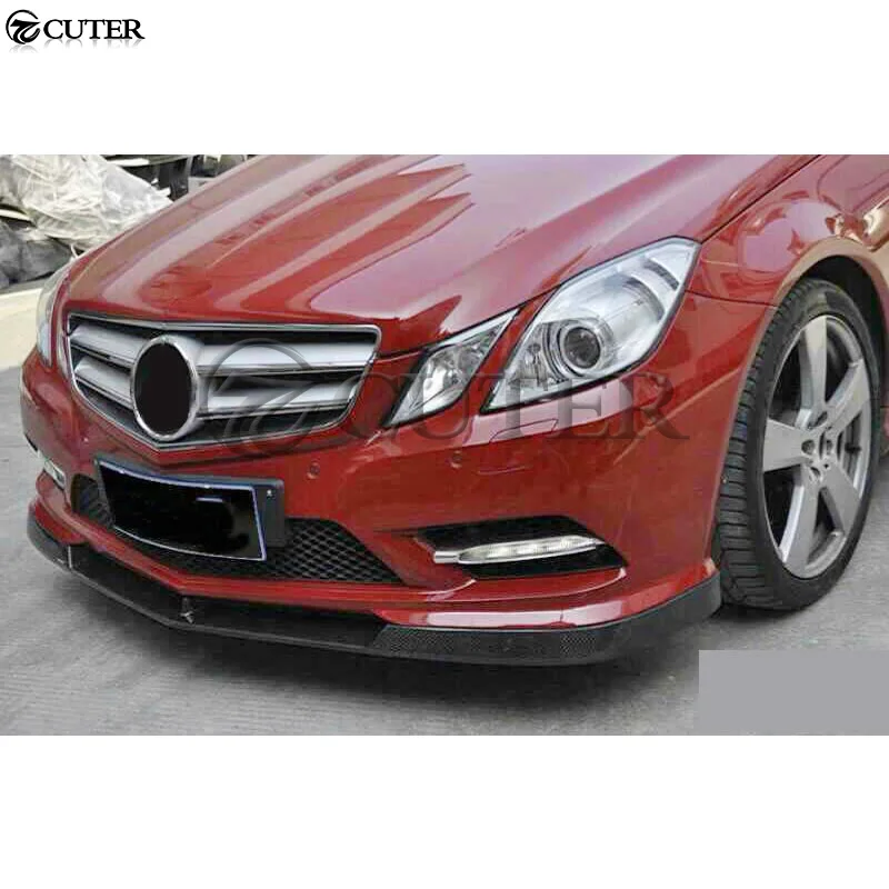 W207 E260 E350 купе из углеродного волокна передний бампер спойлер для Mercedes Benz W207 C207 комплект кузова автомобиля 10-15