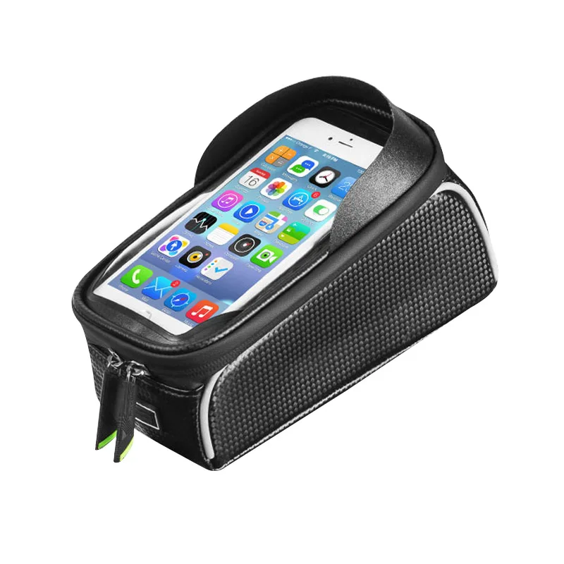 

Hot Bike Front Frame Bags 6in Waterproof Shockproof Mobile Phone Touchscreen Holder Cycling Bag DO2