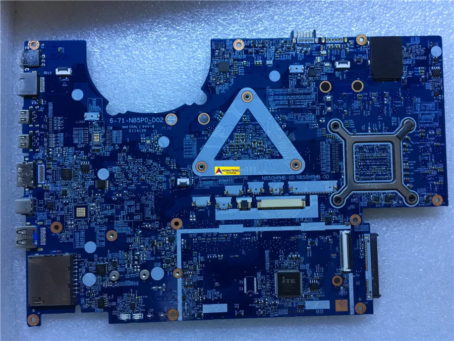 Подлинная 6-77-N850HP60-D02 для Sager N855HJ Материнская плата ноутбука с фотоэлементами GTX1060M