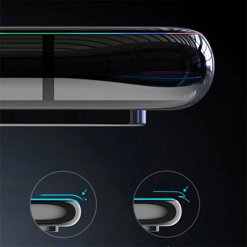 10D Защитное стекло для iPhone 7 8 Xs Max защита экрана полное покрытие закаленное 6 6s Plus Xr
