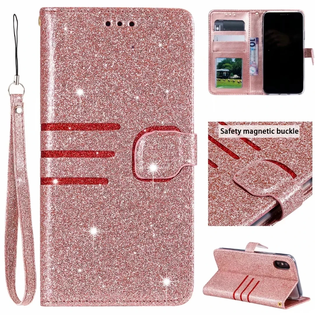 Роскошные Флип-кейсы для huawei P Smart P20 Lite P30 Pro Y6 Pro Y7 Prime Honor 7A Pro 7C 8A из искусственной кожи с Откидывающейся Крышкой и функцией подставки