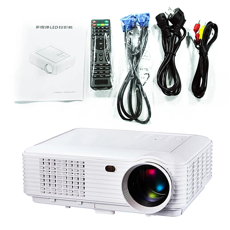 Проектор Full HD с поддержкой Android Wi Fi Bluetooth разрешение 1280*800 USB HDMI VGA AV домашний