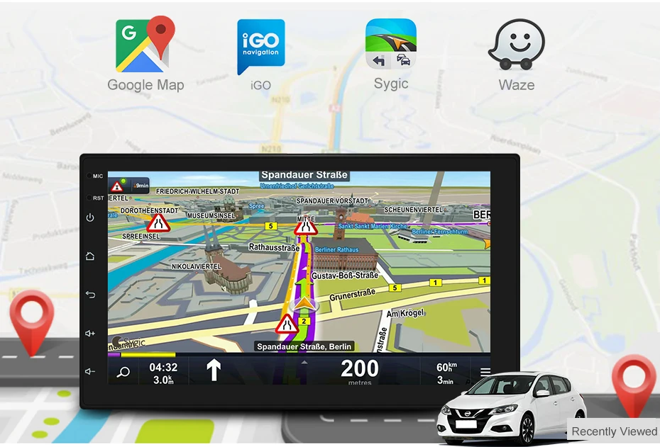 7 &quot2Din Android 8 0 радио автомобиль Nissan Volkswagen Toyota Honda KIA HYUNDAI Lada Renault Mazda Универсальный gps