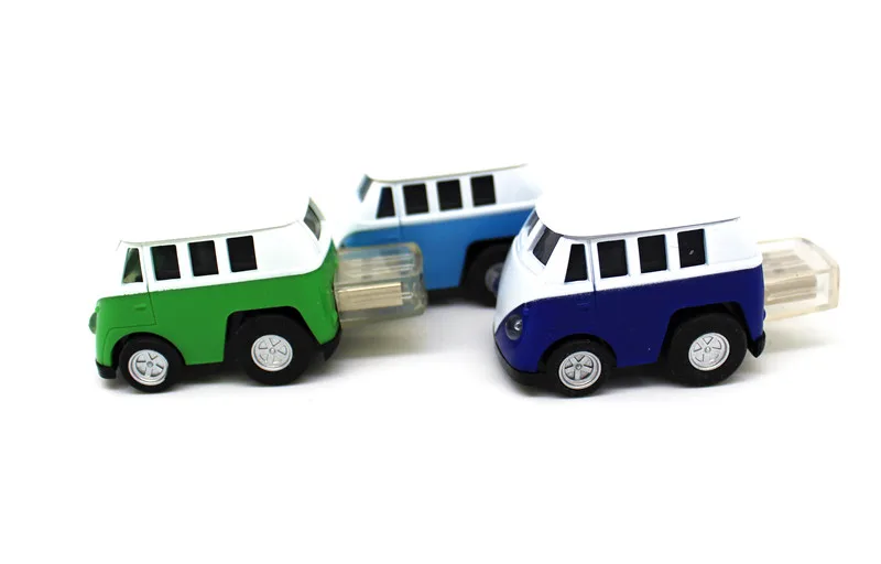Новая модель игрушечного мини-автомобиля, USB флеш-накопитель, 4 г, 8 г, 16 г, 32 г, 64 г, карта памяти, флешка, Т1, микроавтобус, U диск, подарочная ручка-привод, грузовик, фургон