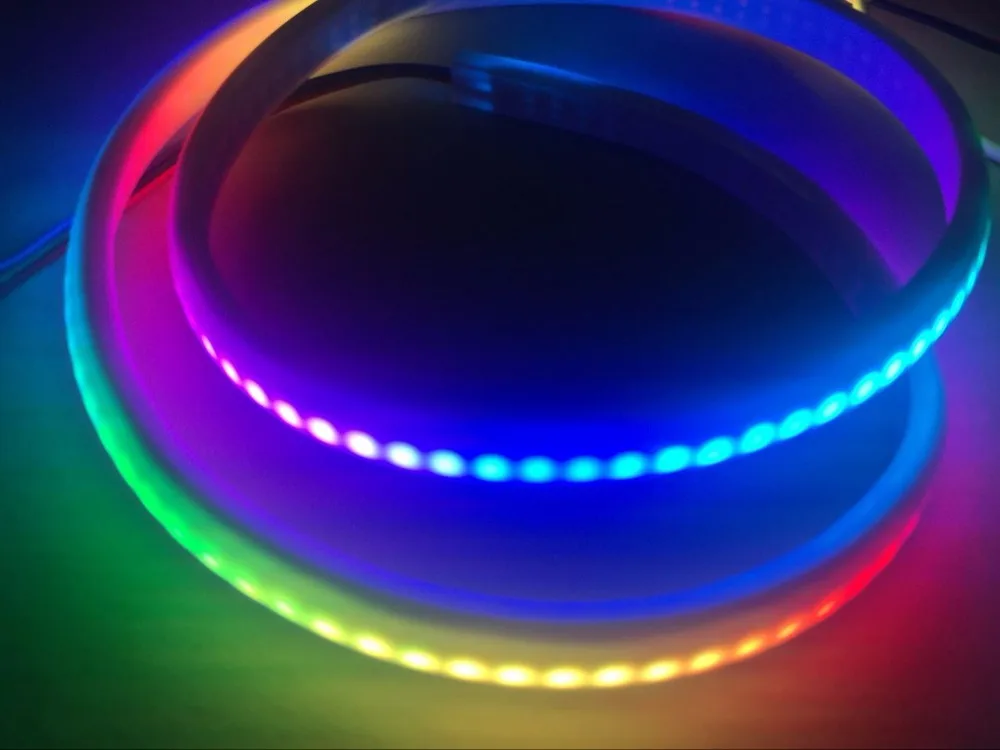 2 м DC5V SK6812 144 пикс./м адресуемый светодиодный неоновый пиксельный свет RGB полный