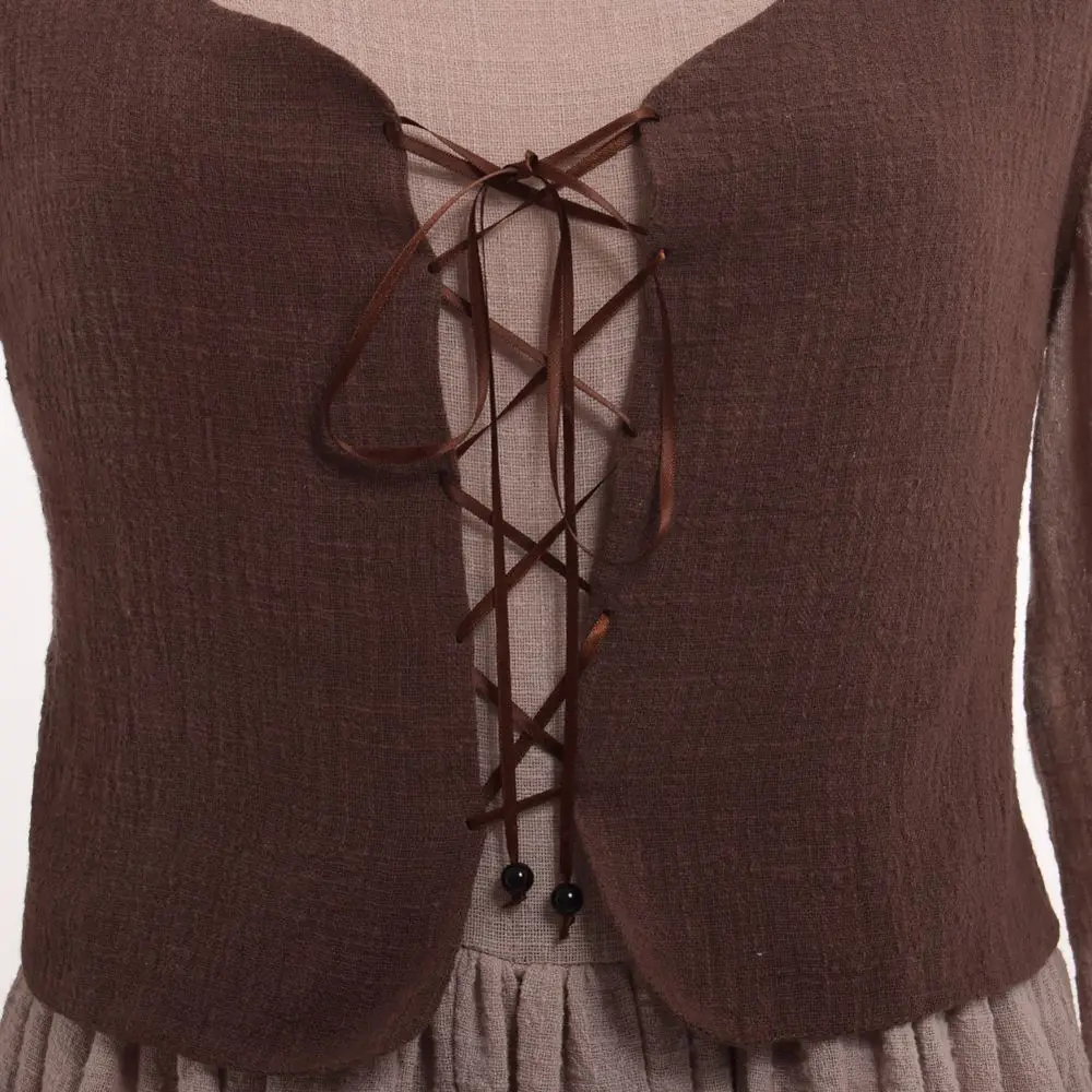 Демисезонный Ретро женское платье дамы Victoria в винтажном стиле с длинным рукавом