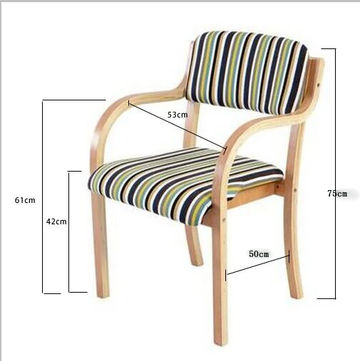 Модный минималистичный японский стул из массива дерева для конференций учебный