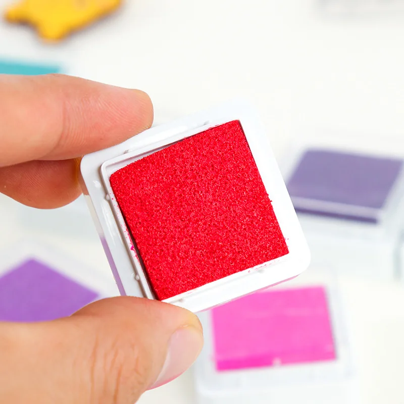12/24 цветов чернил Pad штамп сделай сам палец живопись ремесло Cardmaking большой