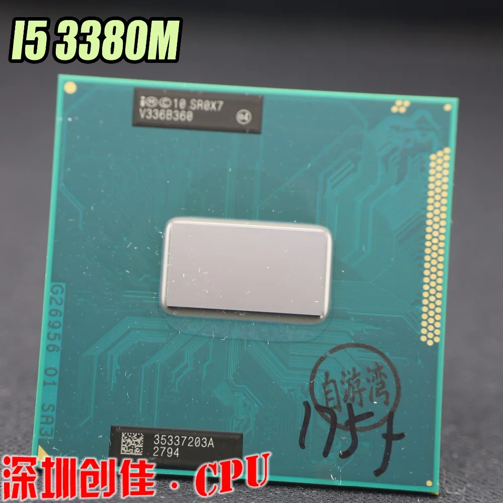 Процессор intel Core i5 3380M 2,9 GHz 3M двухъядерный процессор SR0X7 I5-3380M ноутбук процессор PGA 988 контактный разъем G2 процессор