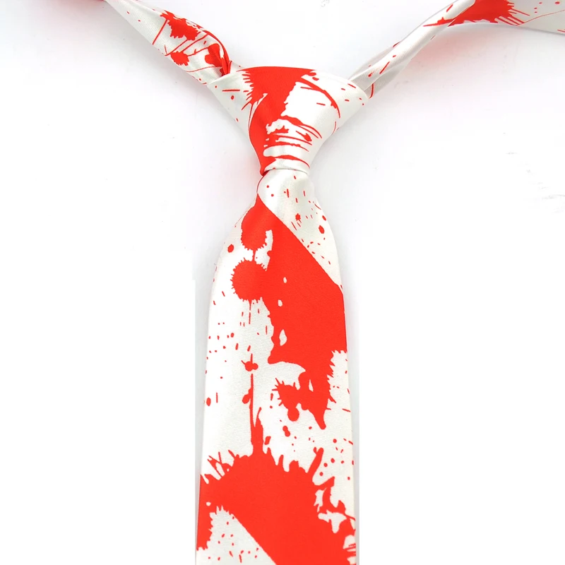 Мужской галстук бабочка из полиэстера с принтом крови вампира|business tie|tie businesswedding