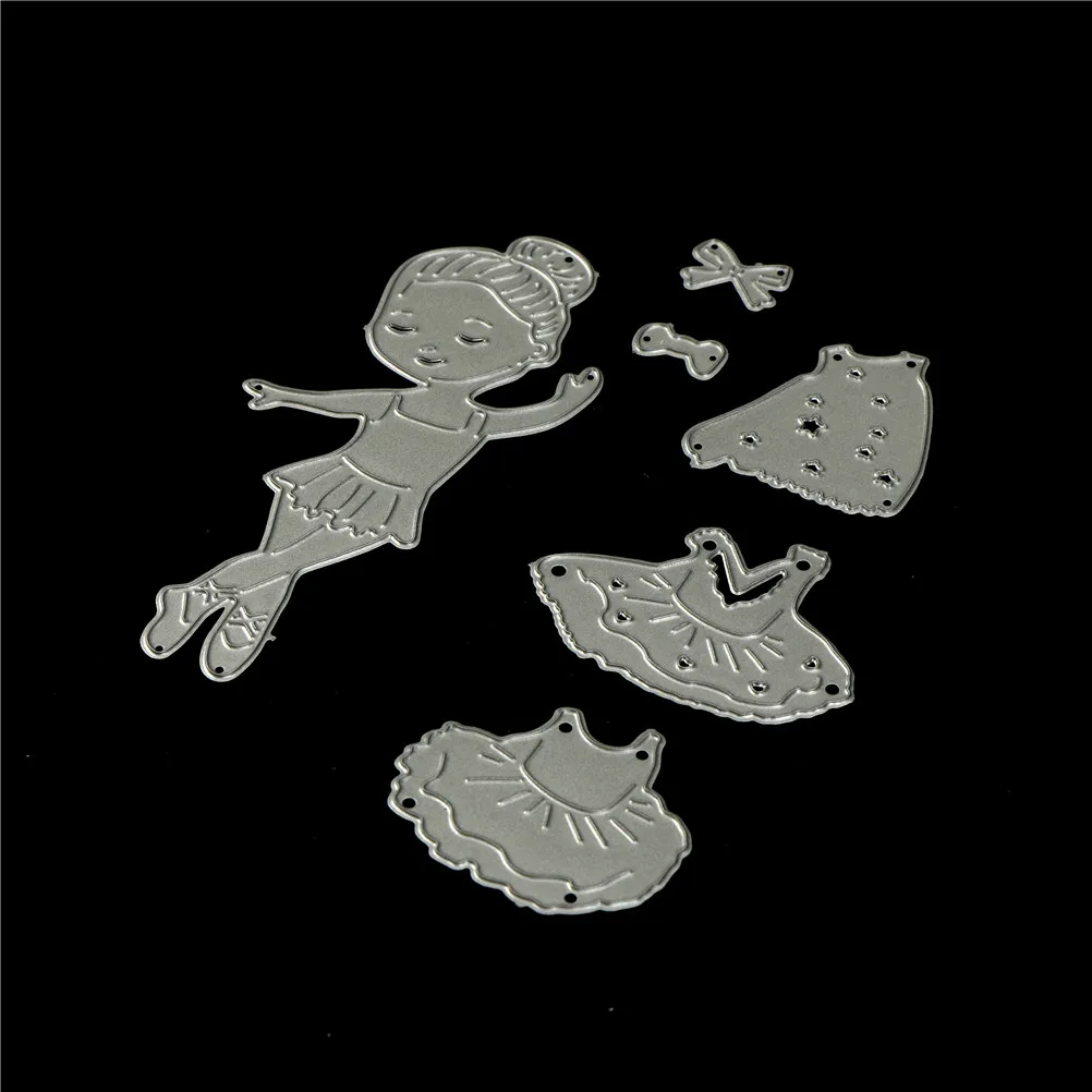 6 шт./компл. металлические Вырубные штампы для танцев балета мечты девушки