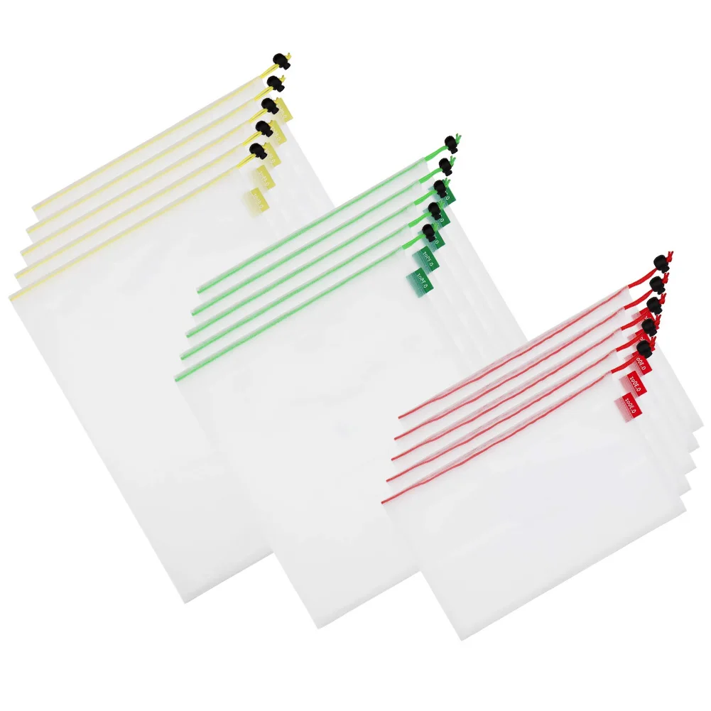 15 шт. многоразовый контейнер для хранения фруктов и овощей с кулиской