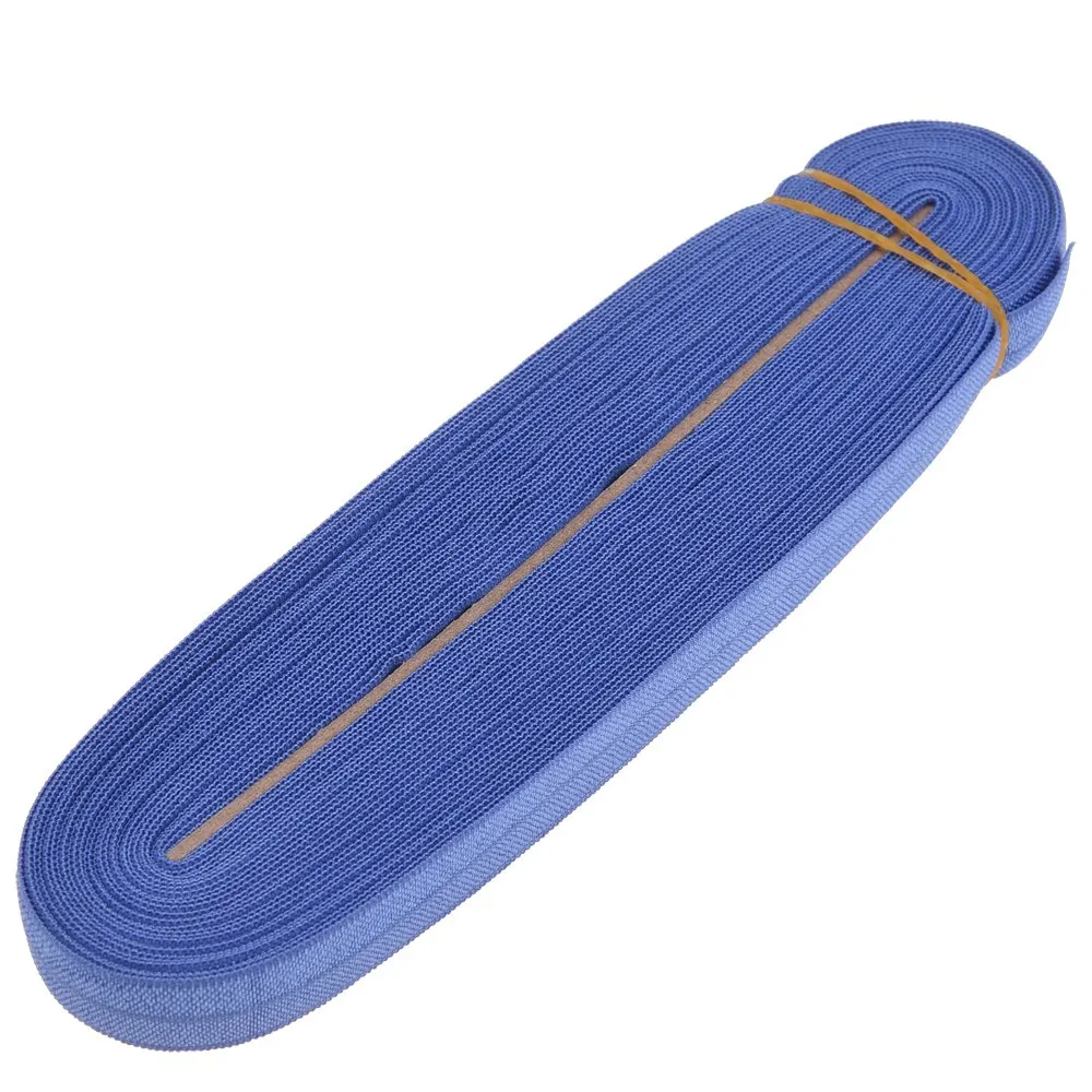 Royal Blue 10 ярдов/рулон 5/" см Твердые складывающиеся Эластичные аксессуары для волос резинка для волос повязка на голову DIY головной убор - Цвет: Royal Blue