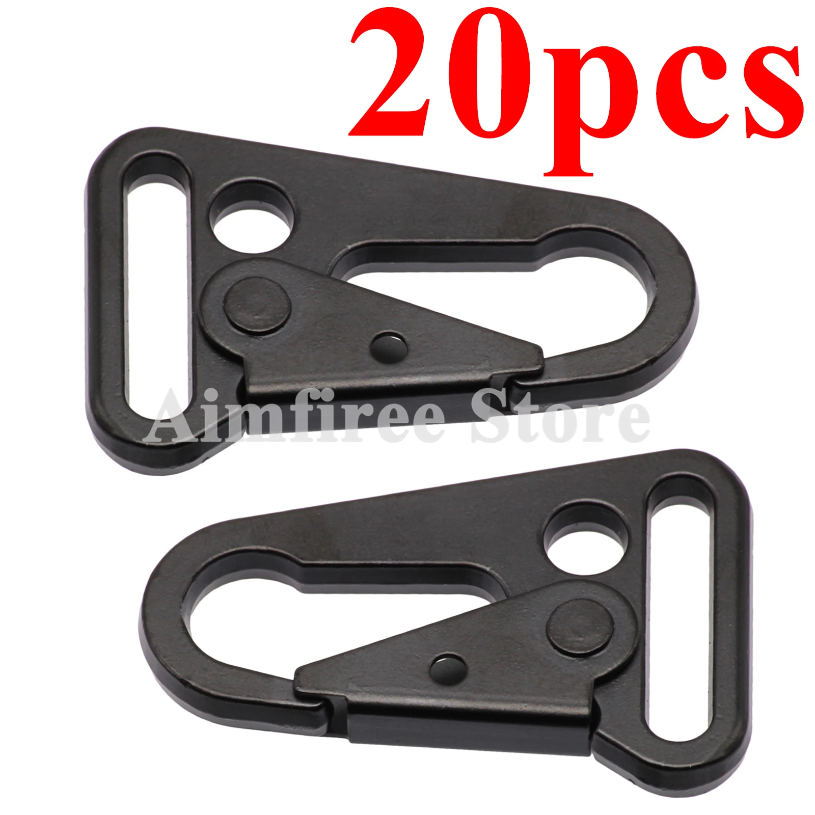 

20Pcs HK Type Sling Snap Hook Clips 1" Inch Rifle Strap Gun Attachment Carabiner Buckle Hook