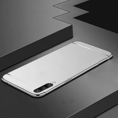 silver Жесткий пластиковый чехол с магнитным кольцом для задней панели телефона, etui, чехол для samsung galaxy A70 A60 A50 A40 A 30 20 10 аксессуаров - Цвет: silver