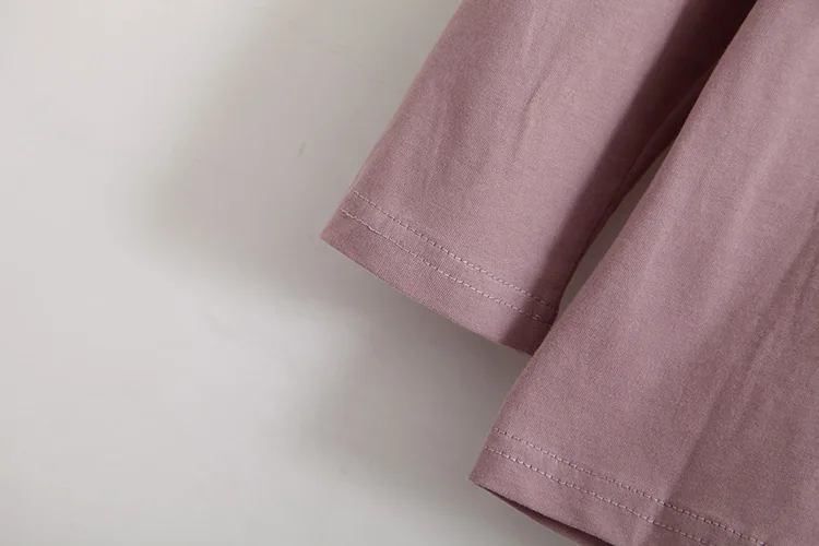 Женская хлопковая футболка с длинным рукавом V-образным вырезом |