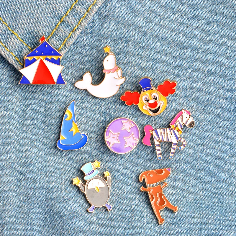 Manxiuni 8 шт./компл. Мода Цирк серии клоун море Львы надувная палатка мультфильм