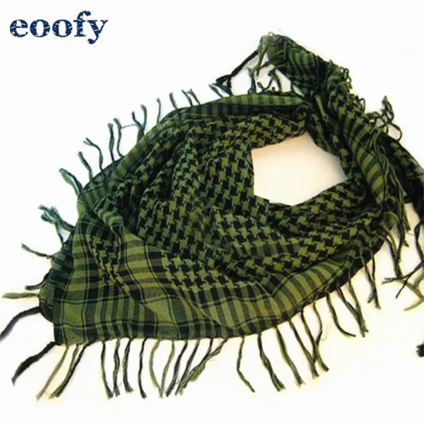 Army Green Высокое Качество Арабский шемаг Keffiyeh военный тактический палестинский шарф для мужчин шаль Kafiya обёрточная бумага шема шарф модные шарфы - Цвет: Army Green
