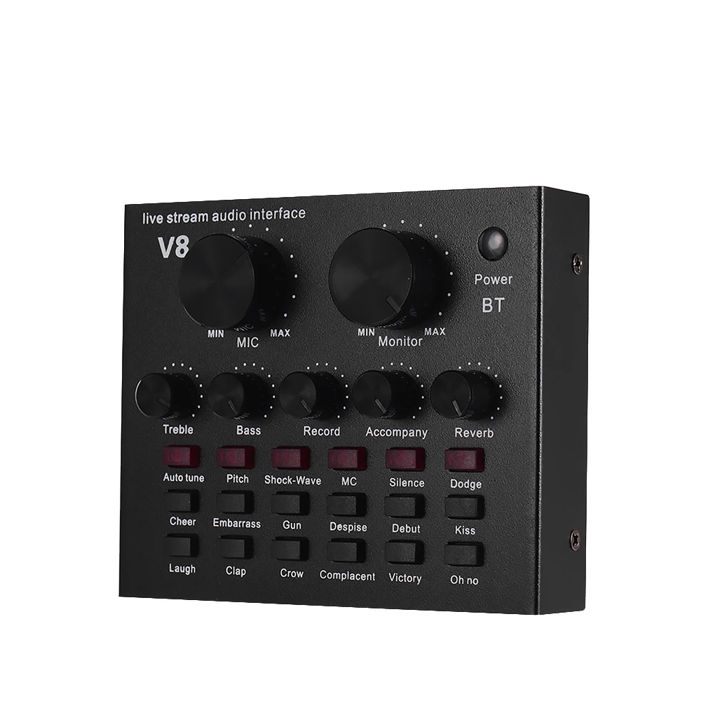 Внешняя звуковая карта для смешивания USB аудио интерфейс BT соединение с