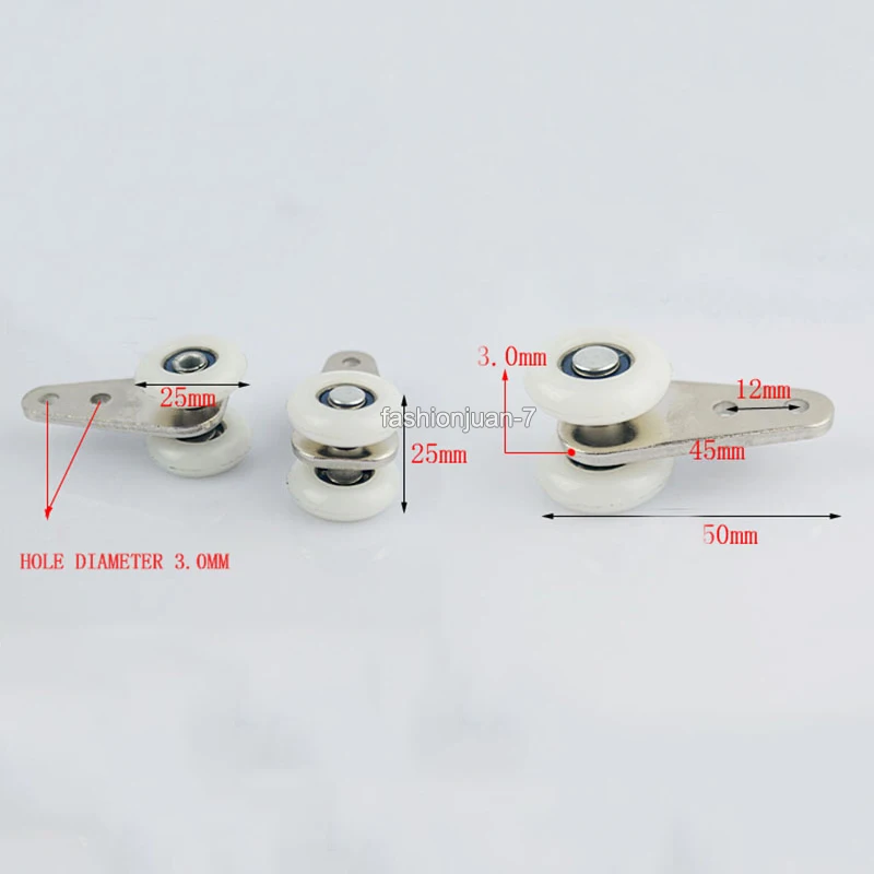 Хит продаж 60 шт./лот детали для занавесок на окна Двойные колеса шаровой