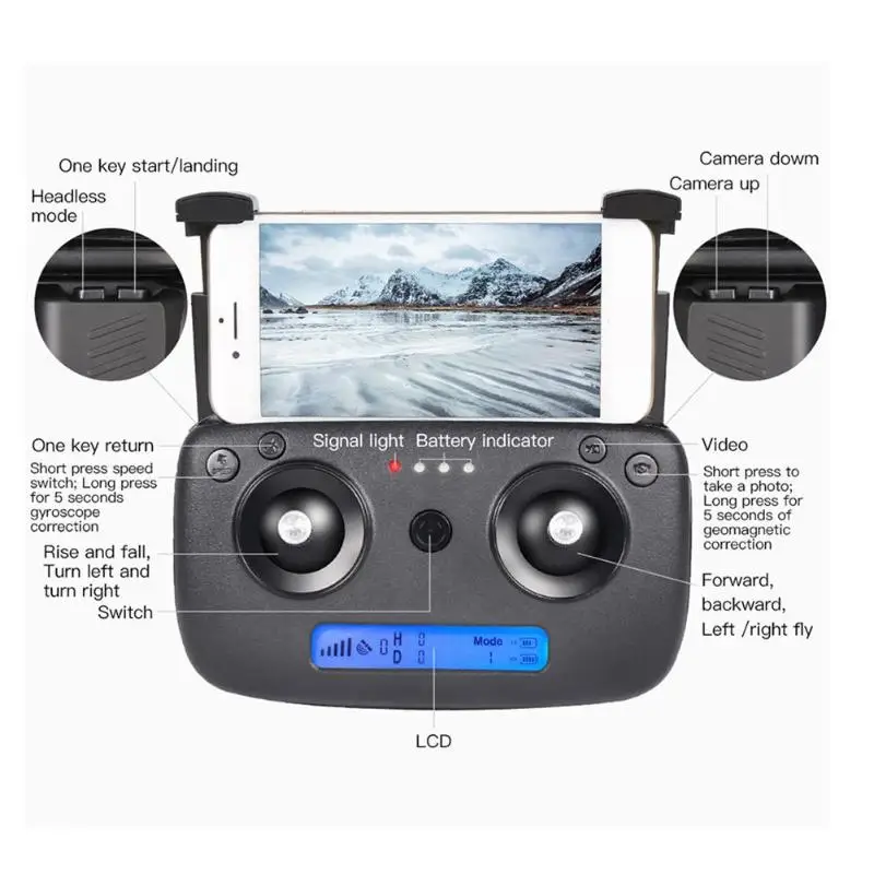 SG906 Drone GPS WIFI FPV Optical Flow 1080P Camera Auto Return Quadcopter