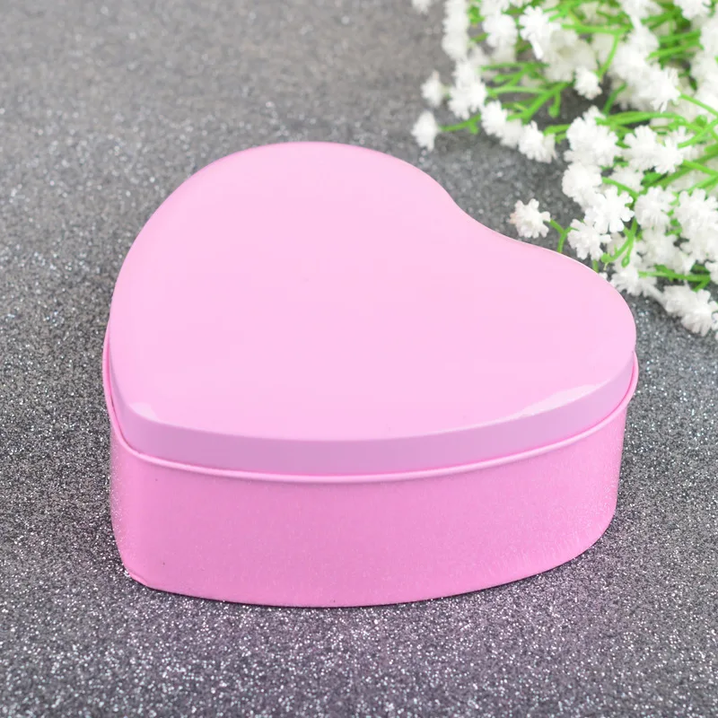 Креативный Свадебный Подарок жестяная для конфет коробка большая в форме сердца