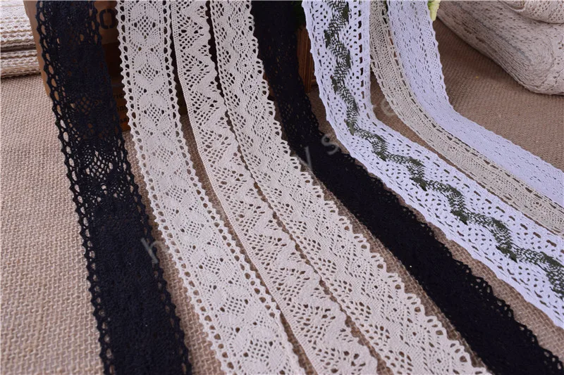 10 ярдов винтажные хлопковые кроше кружевные края отделка белая лента швейные поделки|trim white|cotton crochet lacecrochet