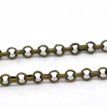 DoreenBeads сплав звенья Кабельные цепи античная бронза 3 2 мм x 0 5 1 м
