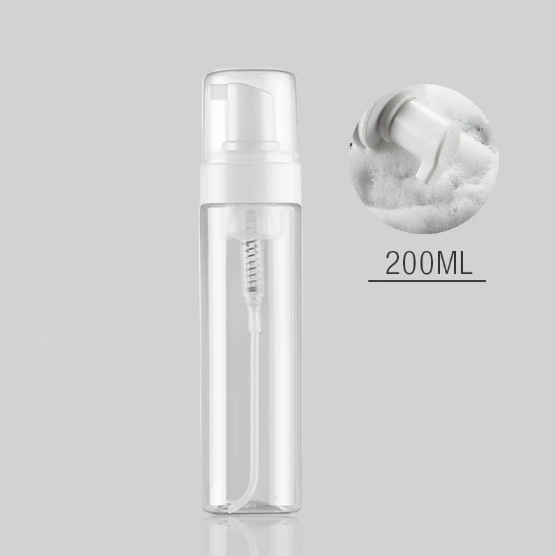 6 шт./лот 200 мл белый прозрачный пенный дозатор для мыла очищающее средство лица