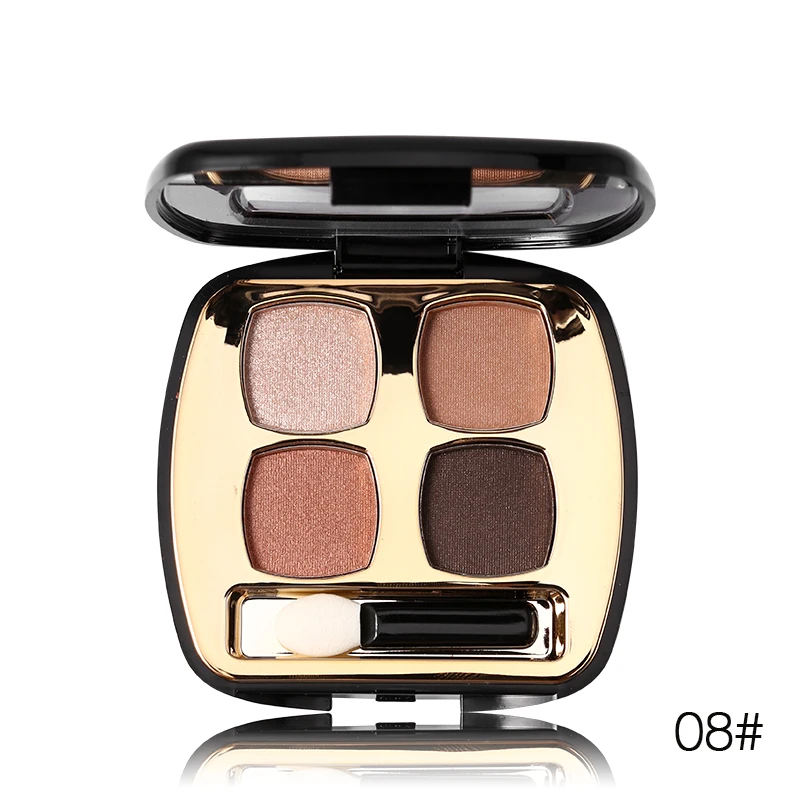 Вечерние королевские 4 цвета мерцающие матовые тени для век палитра глаз четыре