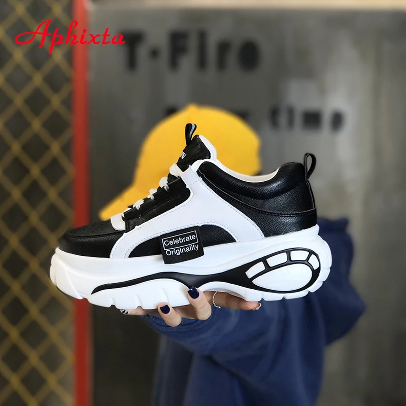 Aphixta новинка женские кроссовки на платформе ультра-светильник женская обувь