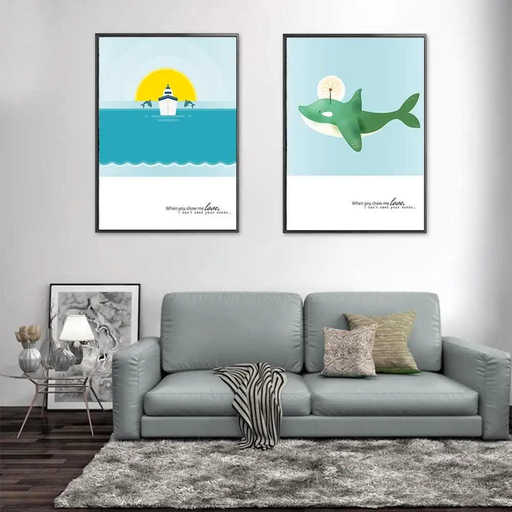 Пользовательское имя постер Детский Настенный художественный холст картина