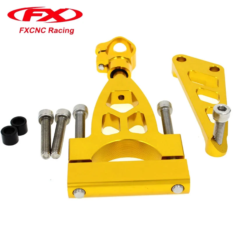FX CNC Adjustable Motorcycles Steering Damper Stabilizer Mounting Brackets Kits For HONDA CB400 VTEC 1999 - 2010 2009 08 07 | Автомобили и